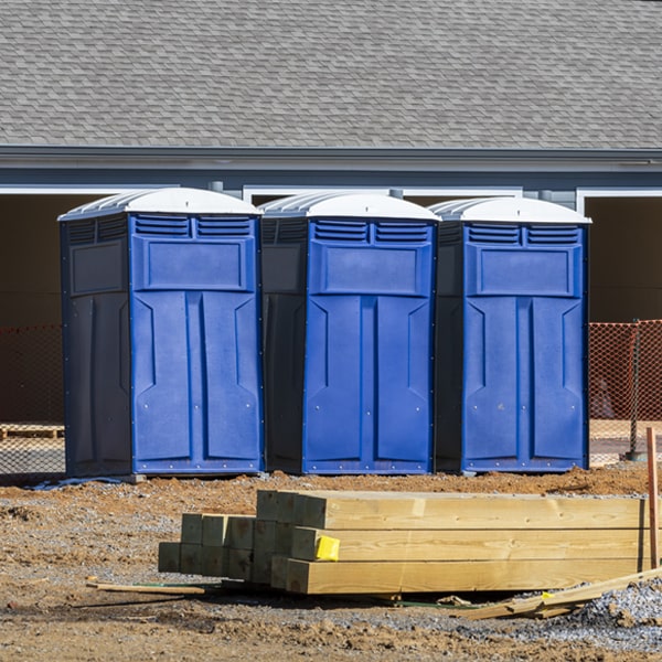 how can i report damages or issues with the porta potties during my rental period in Livingston KY